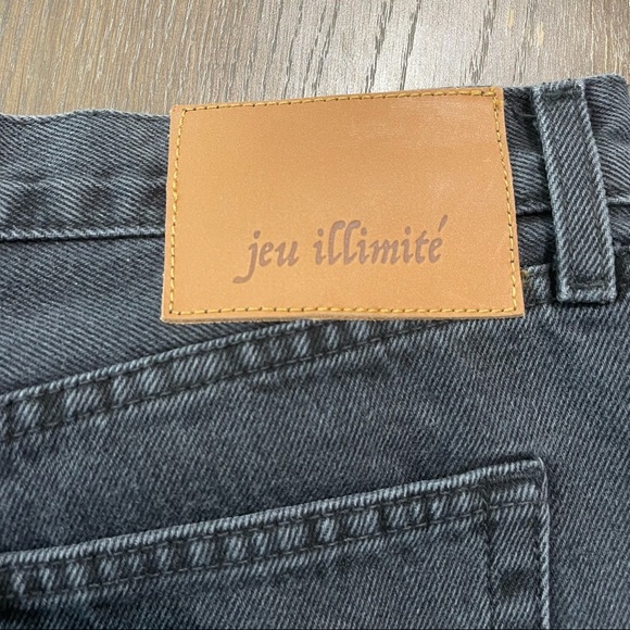 NWT French designer Jeu Illimite black jeans - Picture 10 of 11